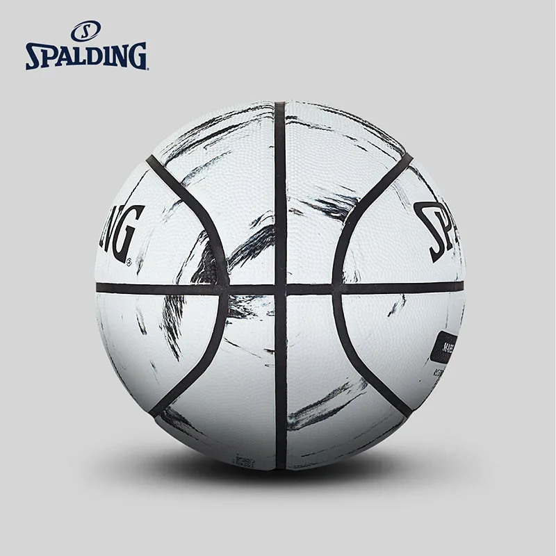 SPALDING ORIGINAL Marble series basketball official size 7 rubber materialoutdoor men's match ball 83-635Y