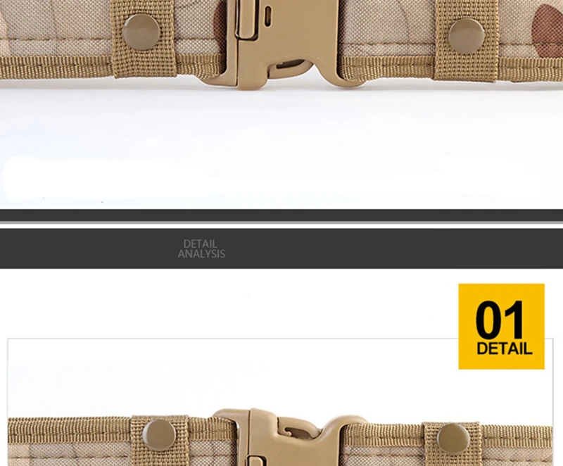Combat 2 Inch Canvas Duty Tactical Sport Belt with Plastic Buckle Outdoor Military Army Fan Adjustable Hook & Loop Waistband (1)