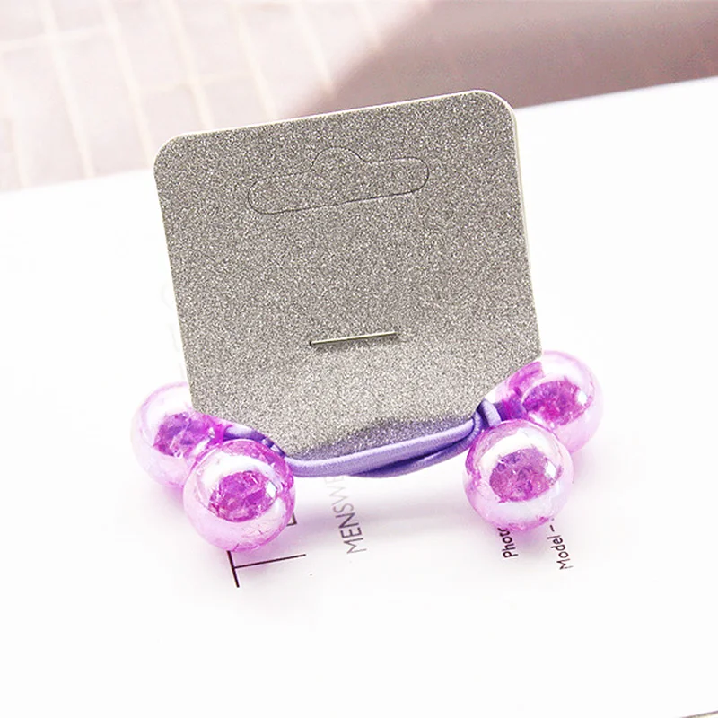 Fashion shiny ball hair rope color ball stretch hair ring gum hair band girl boutique tiara korean hair accessories girls gifts