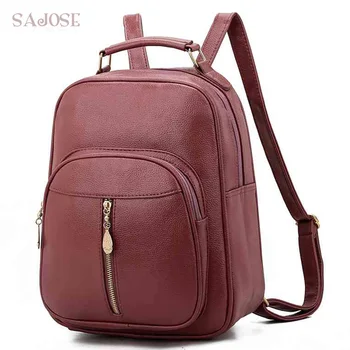 

Backpacks School Bags Teenage For Girls Designer Lady Casual Bagpack Fashion Women Leather Backpack Female Student Shoulder Bag