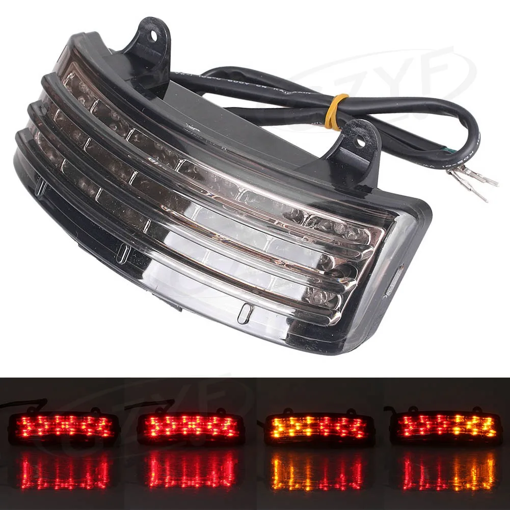 

For Harley FLHX FLTRX Street Glide Touring Rear LED Taillight Rear Brake Turn Signal Tail Light Lamp Motorbike Accessory Smoke