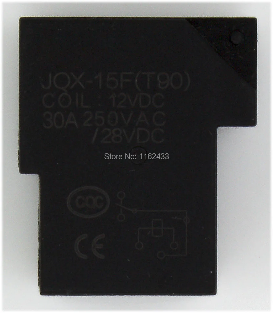 10 шт./лот JQX-15F T90 DC 12V 6 pin SPDT PCB реле 12Vdc