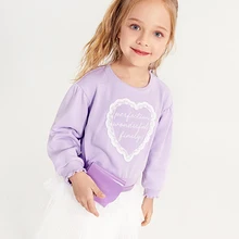 Balabala/Детское платье для девочек; комплект из двух предметов; свитер с кружевной аппликацией+ Плиссированное плиссированное платье для маленьких девочек