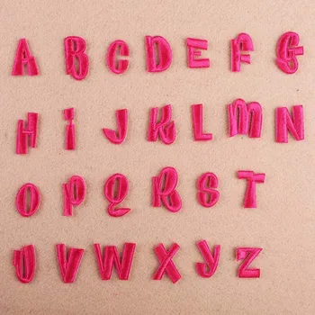 

Pink Letter Embroidery Patch Heat Transfers Iron On Sew On Patches for DIY T-shirt Clothes Stickers Decorative Appliques 47302