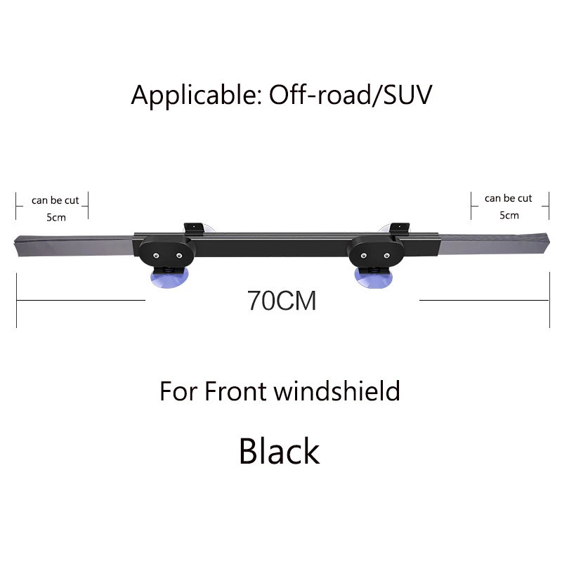 70cm-front-black Автомобильный складной солнцезащитный козырек, авто солнцезащитный тепловой изоляционный солнцезащитный козырек, телескопический козырек, передняя шторка, козырек для лобового стекла автомобиля - Цвет: 70cm-front-black