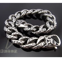 22 см* 13 мм ювелирный мужской браслет, кубинские панцирные цепи, серебряный 316L браслет из нержавеющей стали для браслета, мужские аксессуары