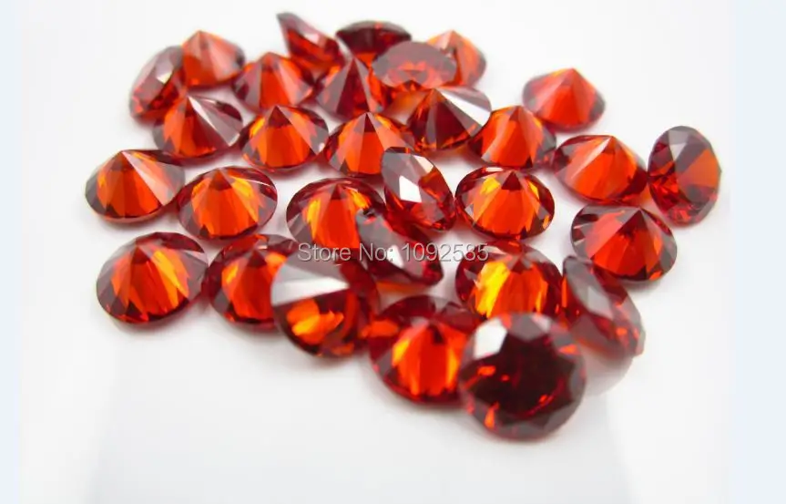 

Wholesale 1000 pcs/lot 3.5 mm Cubic Zirconia red round perfect cut CZ stone high temperature resistance