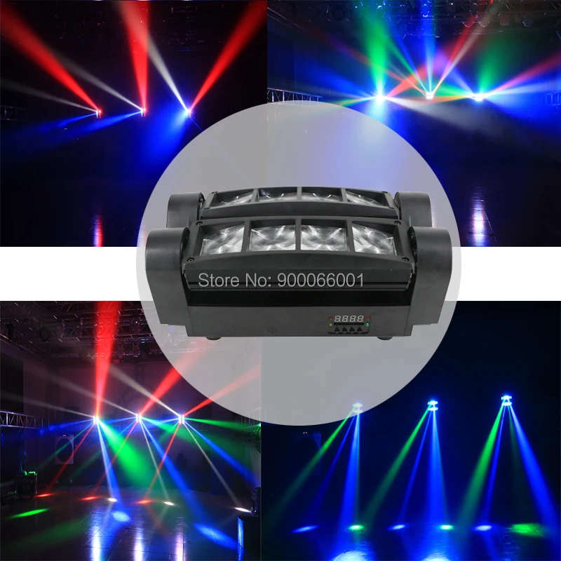  stage 8X10W Mini LED Spider Light DMX512 LED Moving Head Light RGBW LED Beam light Club Dj Disco projector (7)