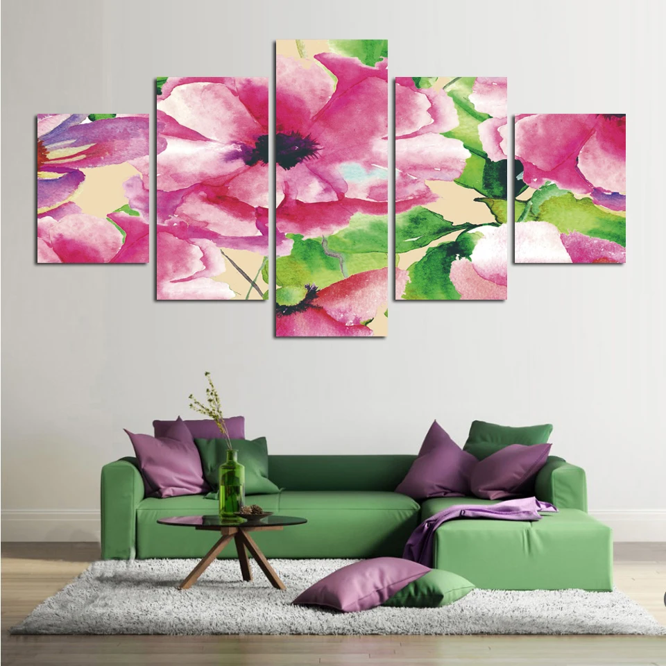 Buy Hot Sale 5 Piece Unframe Large Canvas Painting
