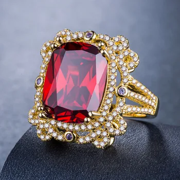 

diamond rings Plated 925 silver Ruby ring amethyst turquoise Men's Accessories Indian Jewelry Gold ring with zirconB1080