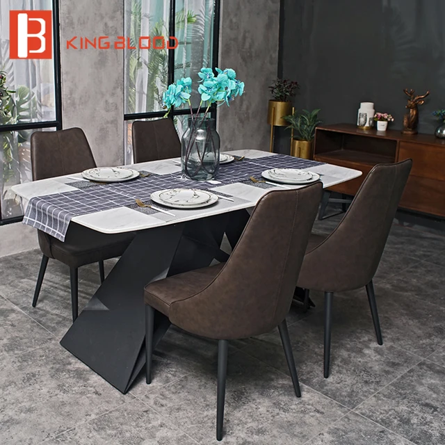 Cheap home furniture artificial marble dining table for dining room Cheap home furniture artificial marble dining table for dining room