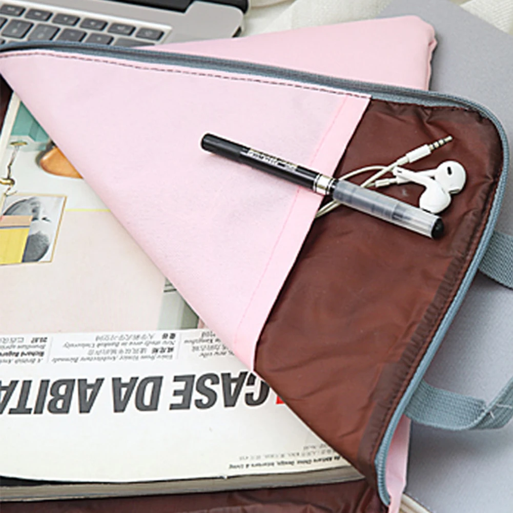 A4 органайзер для документов, сумка на молнии, нейлоновая папка с ручкой, школьные офисные канцелярские принадлежности, портфель, файл