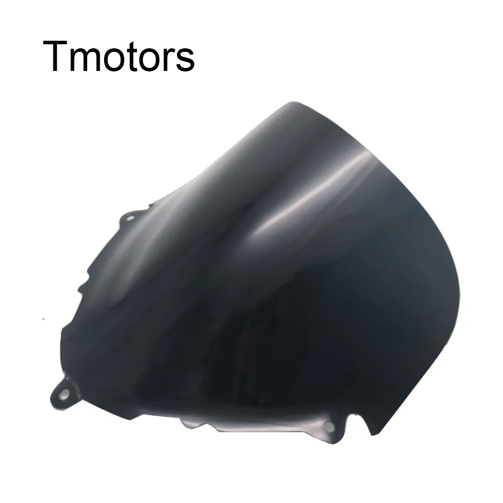 Motorcycle Windshield Fits for 1998 1999 2000 2001 2002 2003 2004 2005 2006 2007 2008 Suzuki Katana 600 750 GSX600F GSX750F Black Double Bubble Replacement Front Windscreens