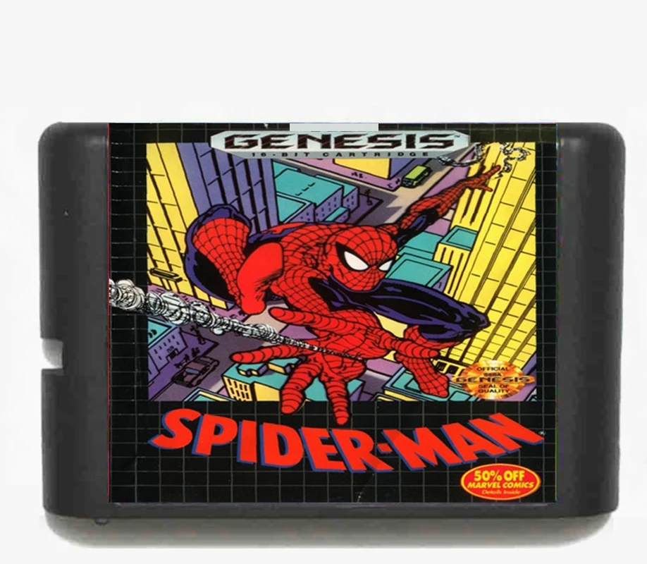 

Spider Man for 16 bit Sega MD Game Card for Mega Drive for Genesis Video Console
