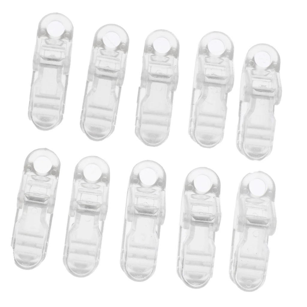 10pcs Plastic Tent Clamp Tarp Clips for Outdoor Camping Canopy Awning Clamp Cover Tighten Snap Emergency Survival Tool Accessory