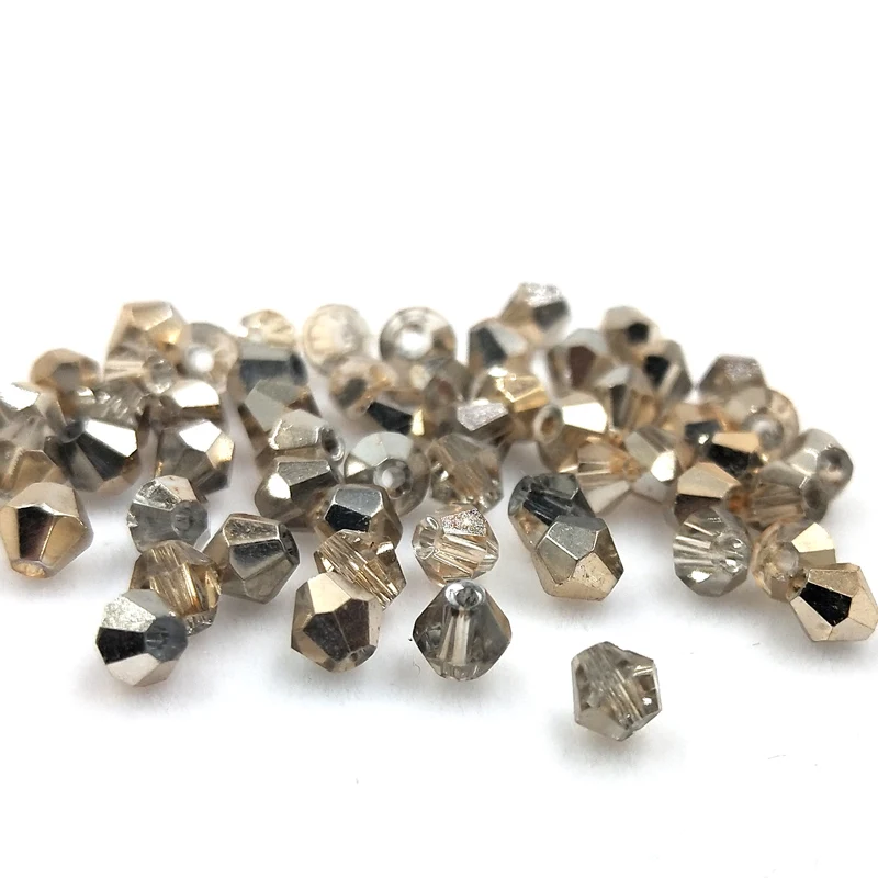 Wholesale #5301 4mm 200pcs Glass Crystals Beads Bicone Faceted Bead loose Spacer DIY Jewelry Making [baking color] #231 | Украшения и