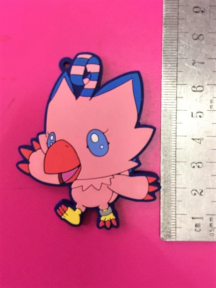 G555 Digital Monster Original Japanese anime figure rubber Silicone mobile phone charms keychain strap