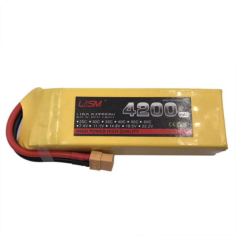 

RC lipo Battery 4S 4200mah 14.8V 30C lipo batteria for quadcopter RC modlel aircraft Helicopter RC Drone AKKU #25y68