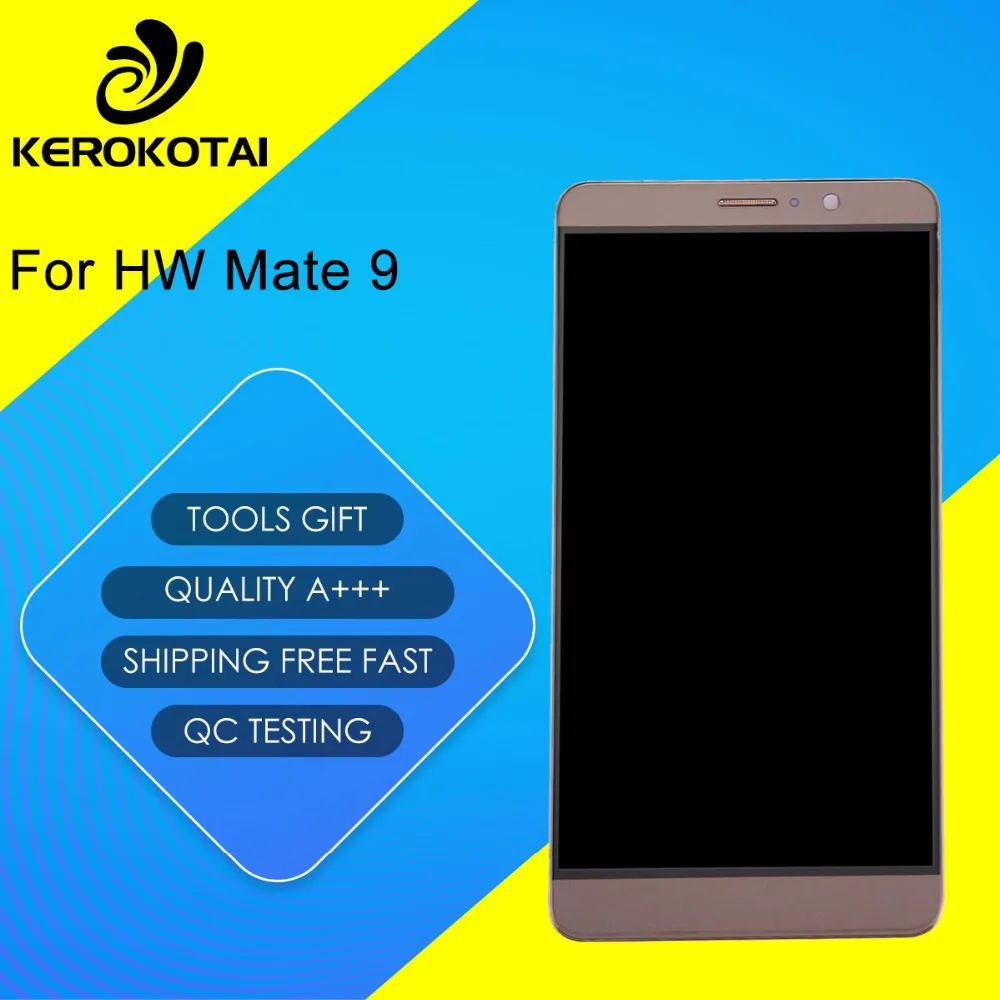 

For HW Mate 9 100% Tested Good Quality LCD Display Touch Screen Digitizer Full Assembly HW Mate 9 LCD Assembly With Frame
