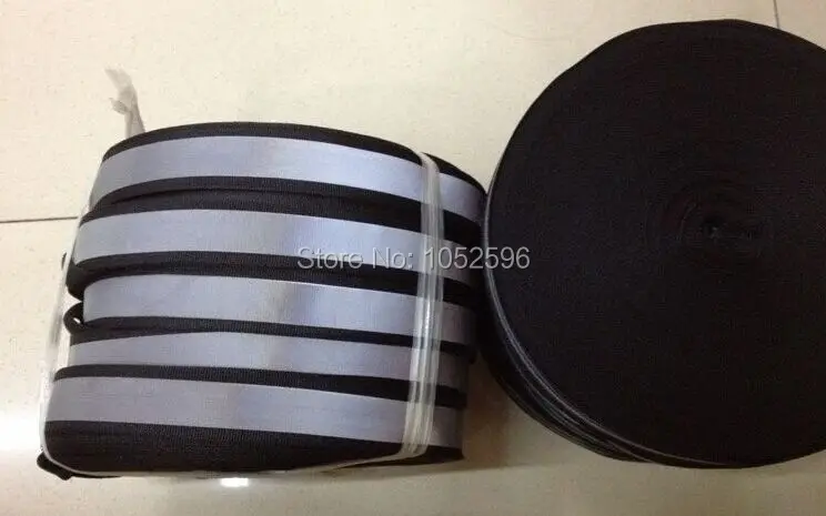 100M black ribbon with reflective material for reflective cloth