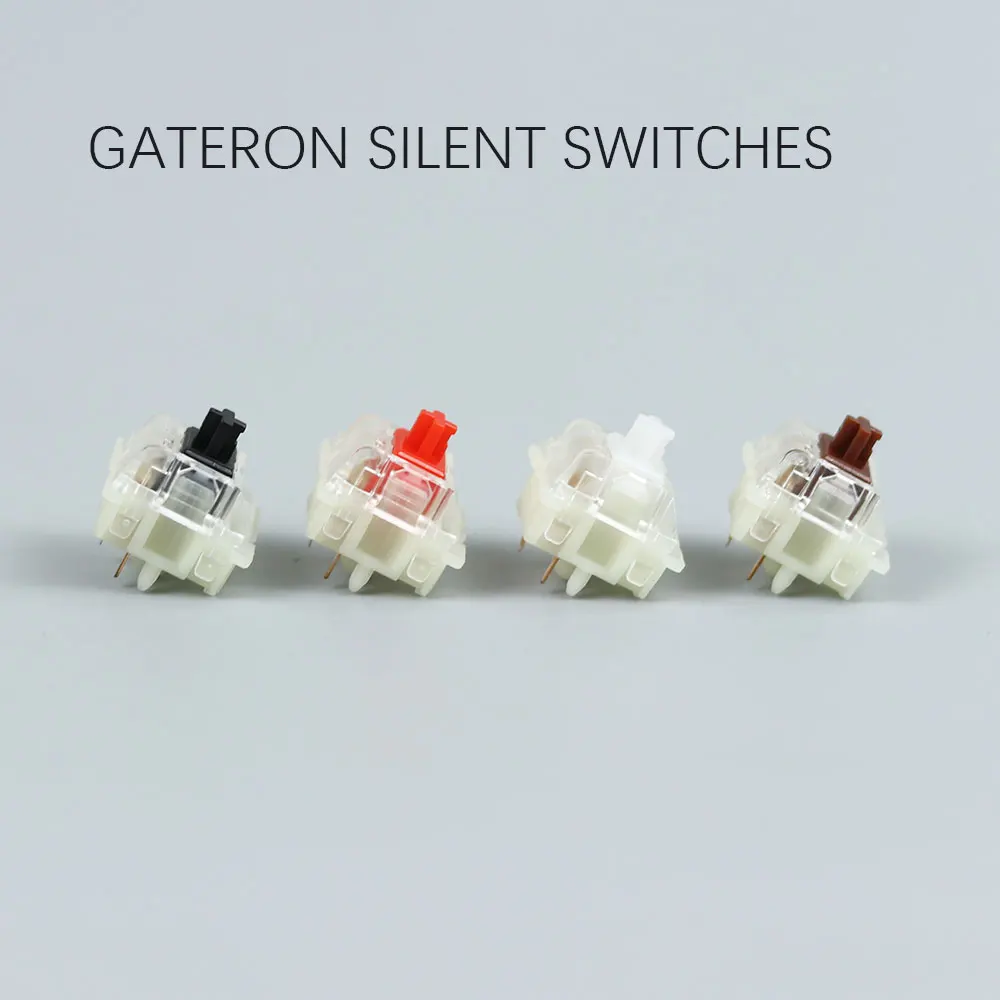 Gateron тихий переключатель черный красный прозрачный 5pin Прозрачные топы для mechaniacl клавиатура совместима с MX Переключатель