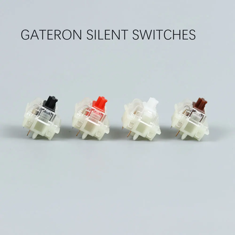 Бесшумный переключатель Gateron черный красный прозрачный 5pin топы для mechaniacl