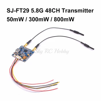 

SJ-FT29 5.8G 48CH 50mw / 300mw / 800mw Switchable Transmitter TX for FPV RC Racing Drone Quadcopter