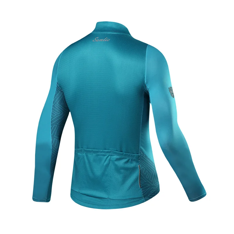 Мужская футболка Santic с длинным рукавом для велоспорта, весна-лето, профессиональная команда для шоссейного горного велосипеда, одежда для гонок, велосипедная рубашка