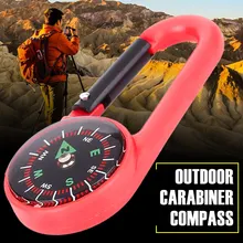 Компас висящий портативный компас пряжки пластиковые 2 цвета Открытый Висячие пряжки Карабин Крюк практичный Путешествия Прочный