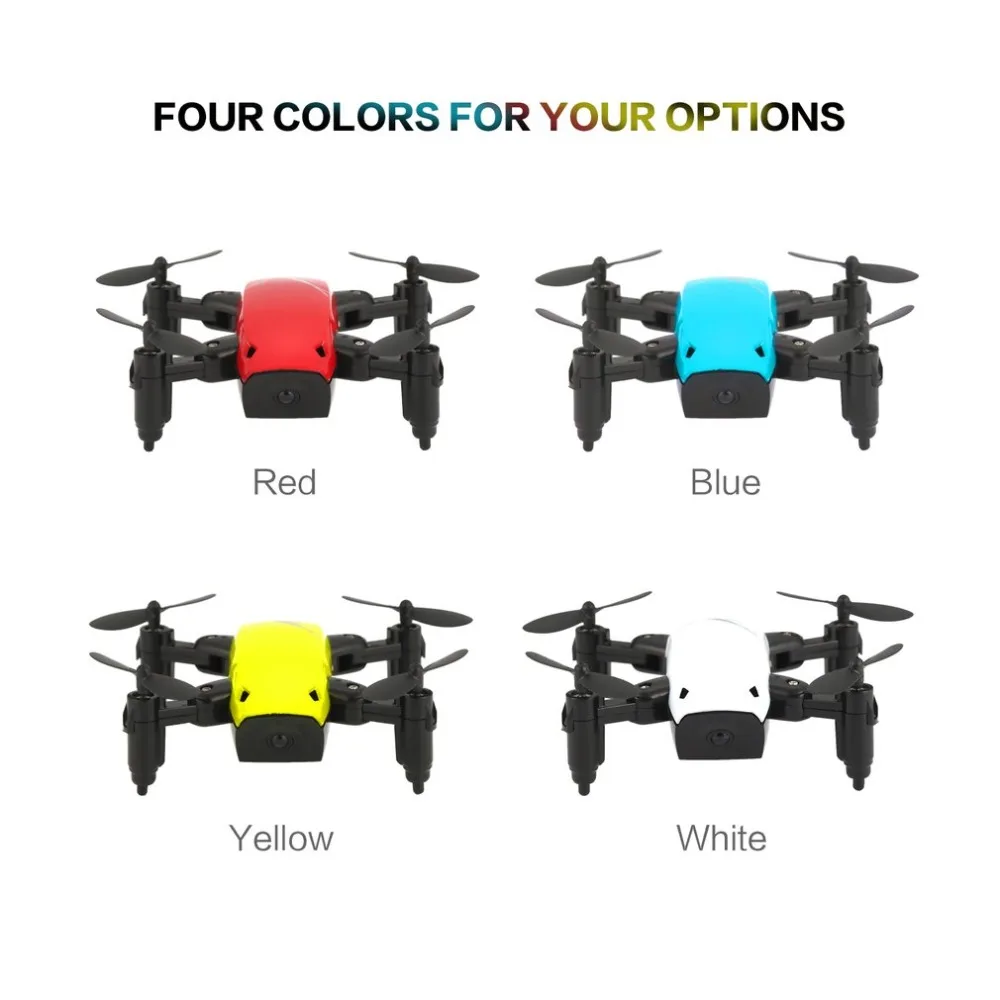 2,4 Ghz Mini Drones plegables RC Cámara Dron 3D Flip One-Key retorno modo sin cabeza soporte de altitud FPV WIFI 720 P HD RC Quadcopter