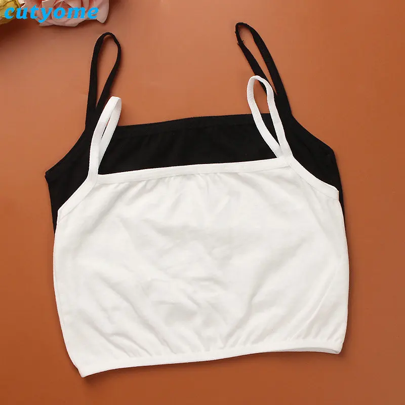 Cutyome 2pcs lot Teen Kids Underwear Padded Bras For Young Student Girls Teenage Wireless Small Sport Lingerie Puberty Bra