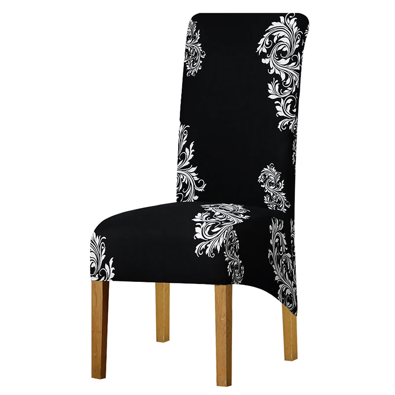 

Printing flower long back size Chair Cover checked patterns Chair Covers seat cover Hotel Party Banquet housse de chaise decor