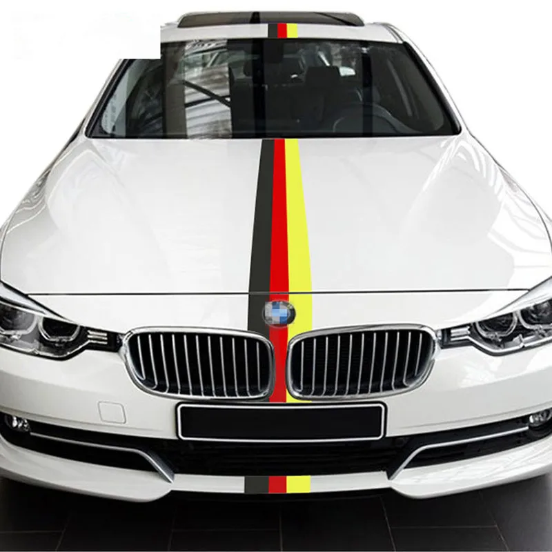 Car Styling Sports Tricolor PVC Full Body Decals car Stickers For
