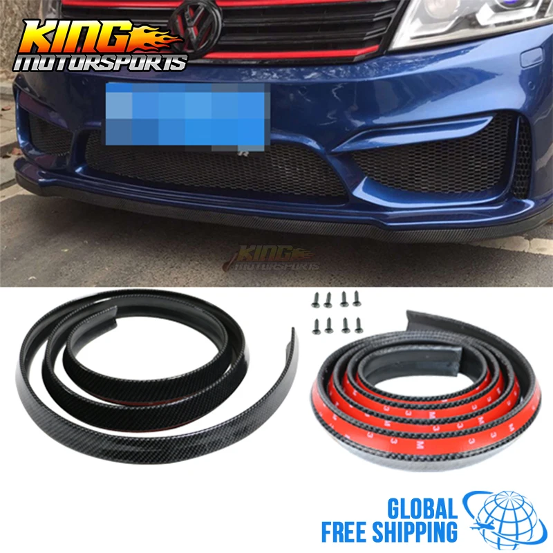 

Universal Fit Front Bumper Lip Spillter Quick Lip Chin EZ Install 100 Inch PVC Global Free Shipping Worldwide