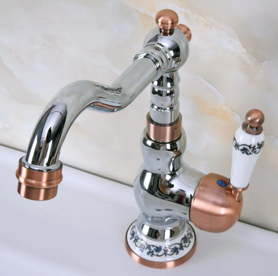 polished-chrome-bica-giratoria-Unico-punho-de-bronze-cobre-vermelho-ceramica-cozinha-bar-torneira-da-pia-do-banheiro-hot-cold-mixer-tap-anf906