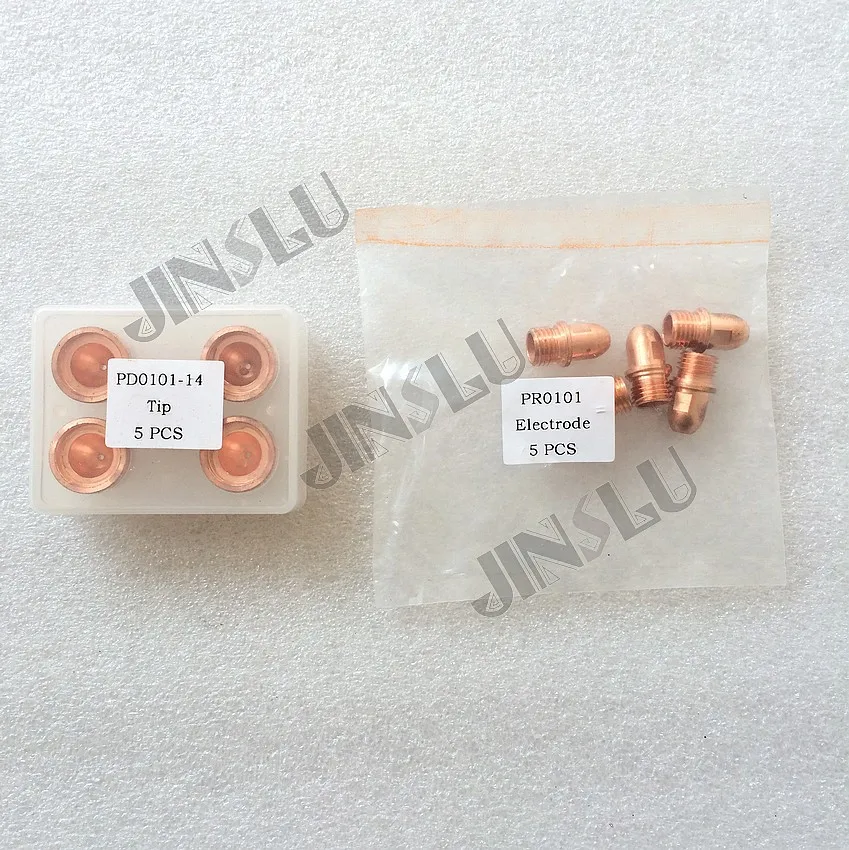 A101 A141  Plasma Cutting Torch Consumables Parts Tip  PD0101-1.4 1.4mm & Electrode hafnium PR0101 20PCS