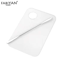 Набор для нейл-арта палитра для макияжа прозрачный акриловый шпатель стержень из нержавеющей стали Гель-лак основа палитра для смешивания теней для век Инструменты для маникюра