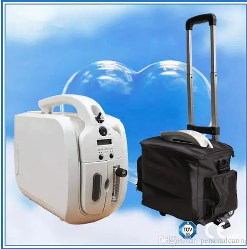 

Battery Oxygen Concentrator 110V-240V DC12V oxygen device for Medical Home Travel Shopping Use with trolley and Car Adapter