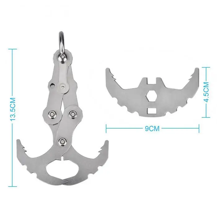Гравитационный крючок, брелок, многофункциональные инструменты, аварийный коготь для выживания на открытом воздухе, для кемпинга, путешествий, альпинизма, многофункциональный инструмент