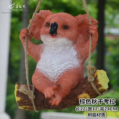 

Pig panda tree ornaments shop dog Pendant Statuette Animal resin crafts decorative ornaments koala shop dog Pendant