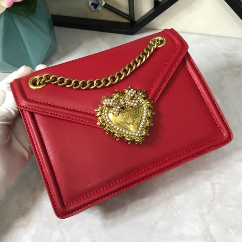 

Fashion Cow Leather Day Clutch One Shoulder Cross-body Bag Small Crocodile Pattern Genuine Leather Clutch Chain Women's Handbags