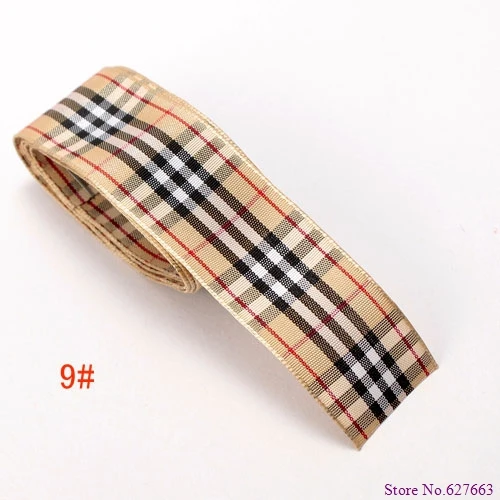 size 1 25mm scottish font b tartan b font plaid ribbon Polyester Scotch ribbon DIY item