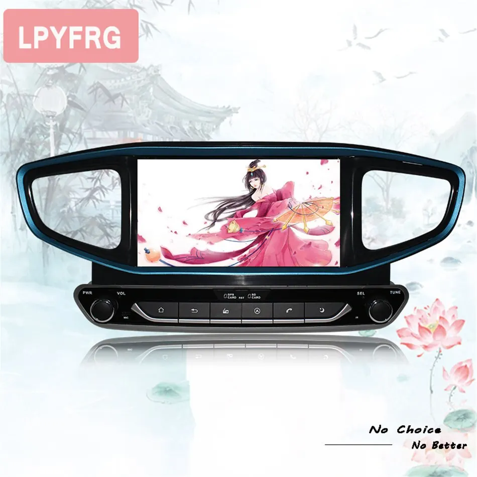 Sale 8 core 4+64G android 9.0 car dvd for Hyundai IONIQ  2016 17 2018 2019 Ioniq Hybrid Multimedia Gps navigation Stereo video Audio 0