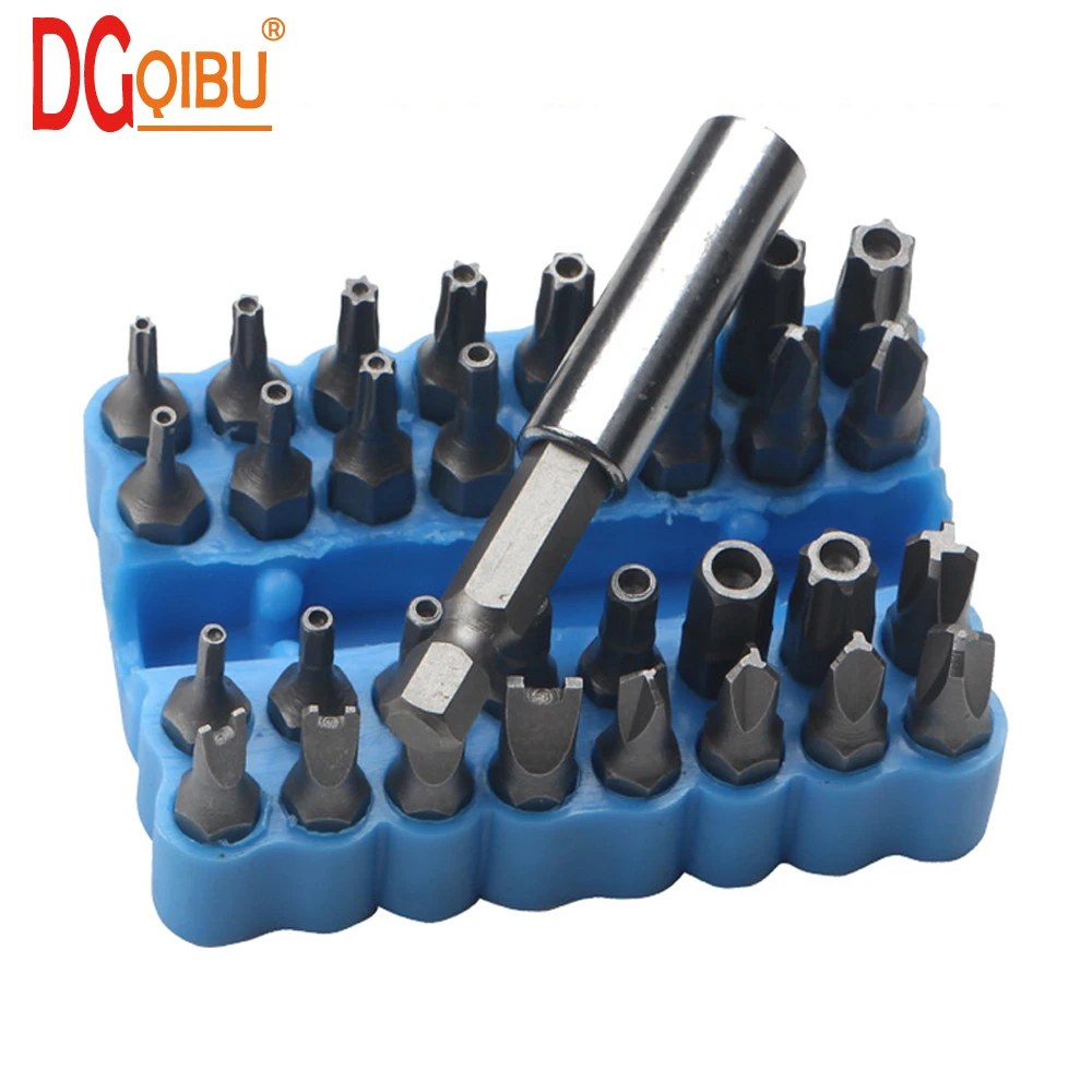 100 pièce sécurité torx hex star bit set tournevis perceuse vis crv bits neuf