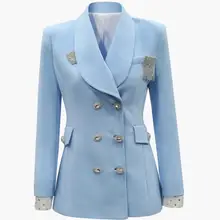 Летняя новинка, модная брошь с кисточкой, однобортное Женское пальто, длинный рукав, повседневный стиль, женская верхняя одежда, куртки gx786