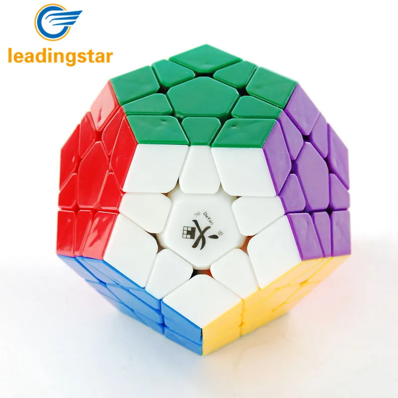 LeadingStar Free shipping White Color Dayan Megaminx 1 Stickerless Magic Cube Good Toy for Children And