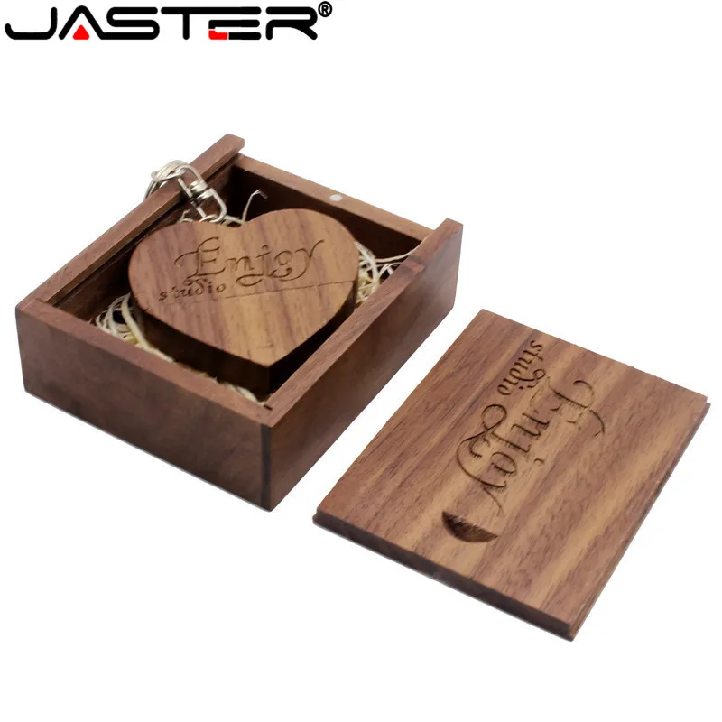 JASTER(более 10 шт бесплатный логотип) кленовый, деревянный USB+ коробка USB флэш-накопитель Флешка 4 ГБ 16 ГБ 32 ГБ 64 ГБ фото свадебный подарок