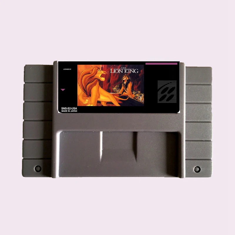 Высокое качество 16 бит Король Лев NTSC большой серый игровой карты для США Версия