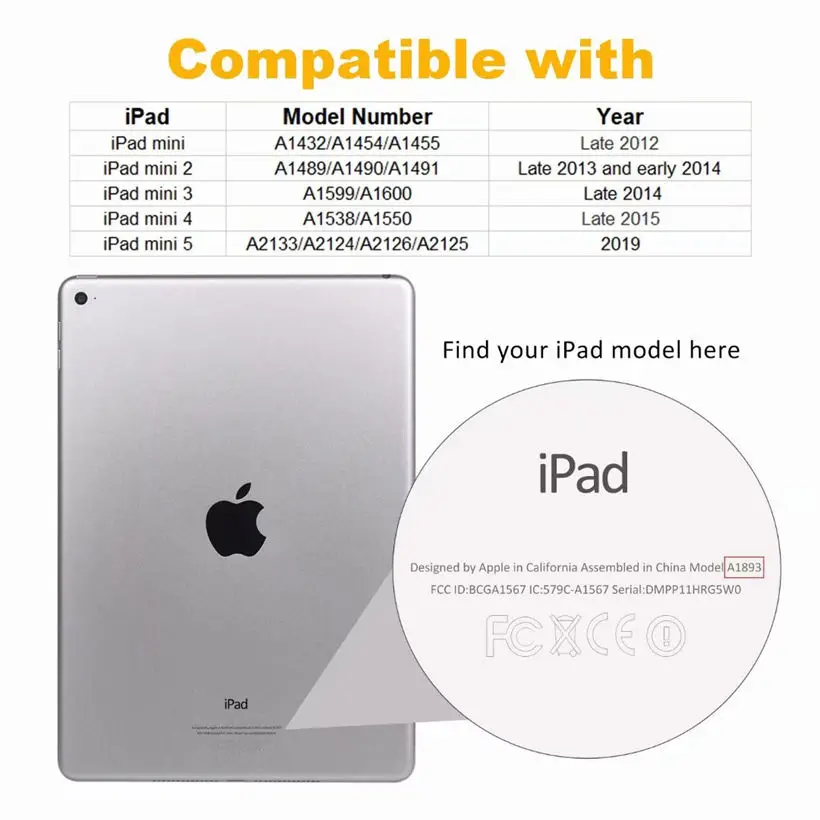 Чехол с мультяшным котом для Apple iPad Mini5 2019 Mini 1 2 3 4 5 7 9 дюйма умный чехол планшета