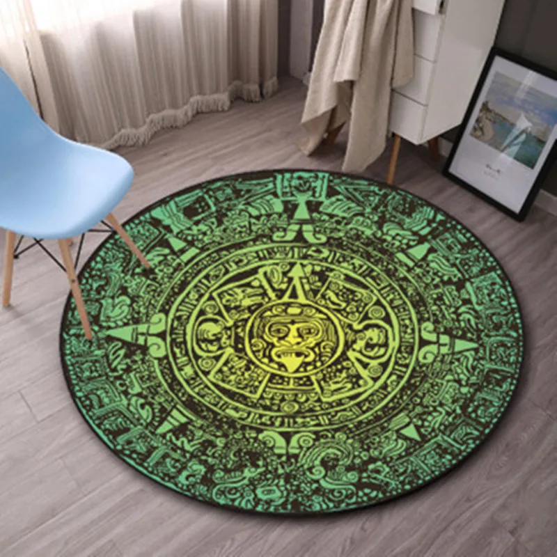 Высококачественные круглые ковры для гостиной, коврик для двери, мультяшный ковер для спальни, кабинета, журнальный столик, прикроватный декор, напольный коврик, коврики